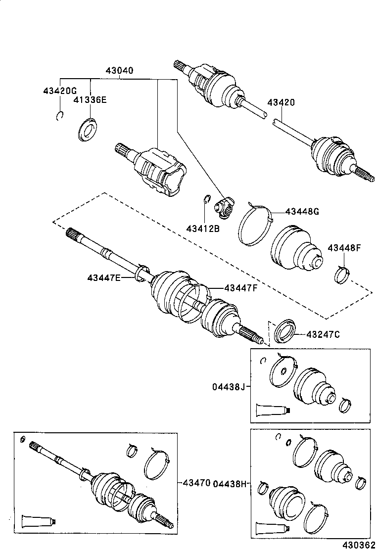  CARINA ED |  FRONT DRIVE SHAFT