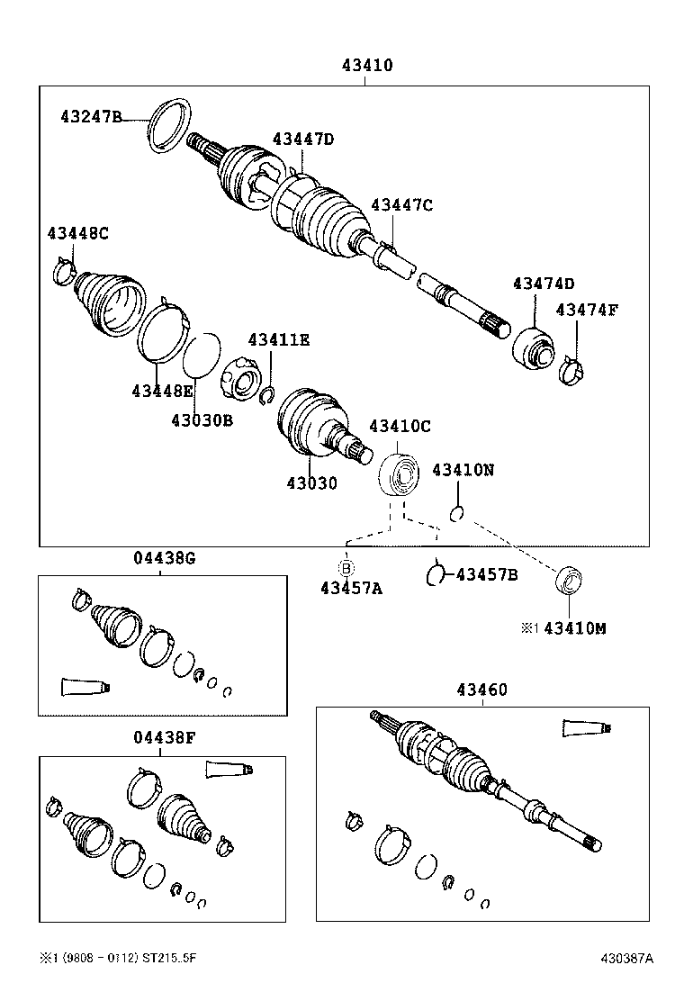  CARINA FF |  FRONT DRIVE SHAFT