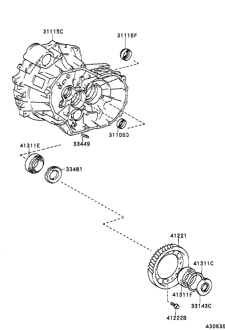  RAV4 J L |  FRONT AXLE HOUSING DIFFERENTIAL