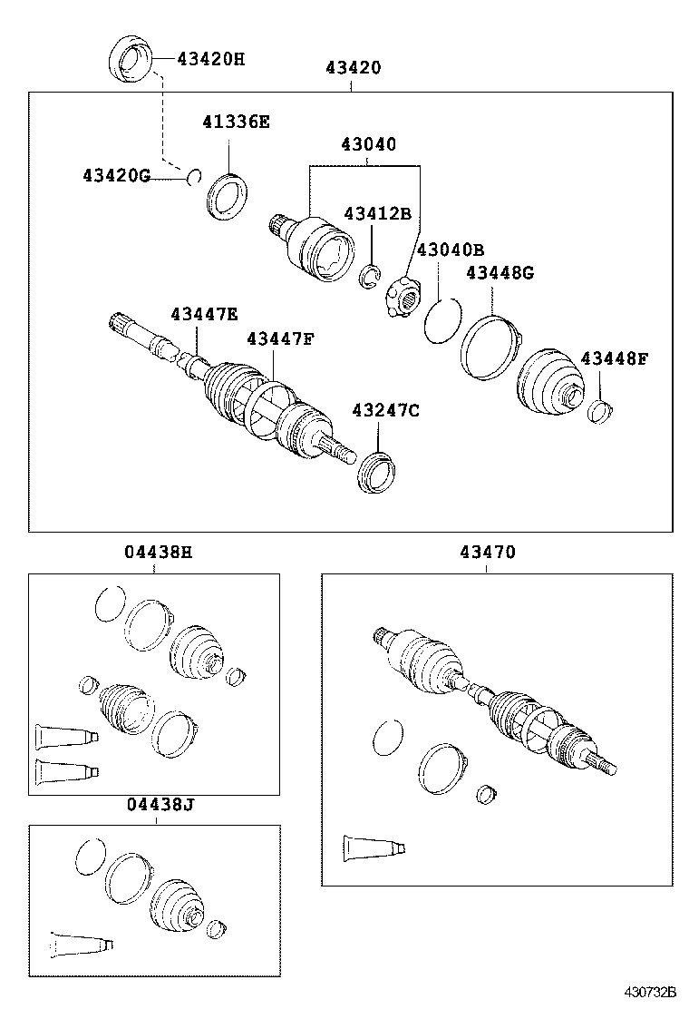  HARRIER |  FRONT DRIVE SHAFT