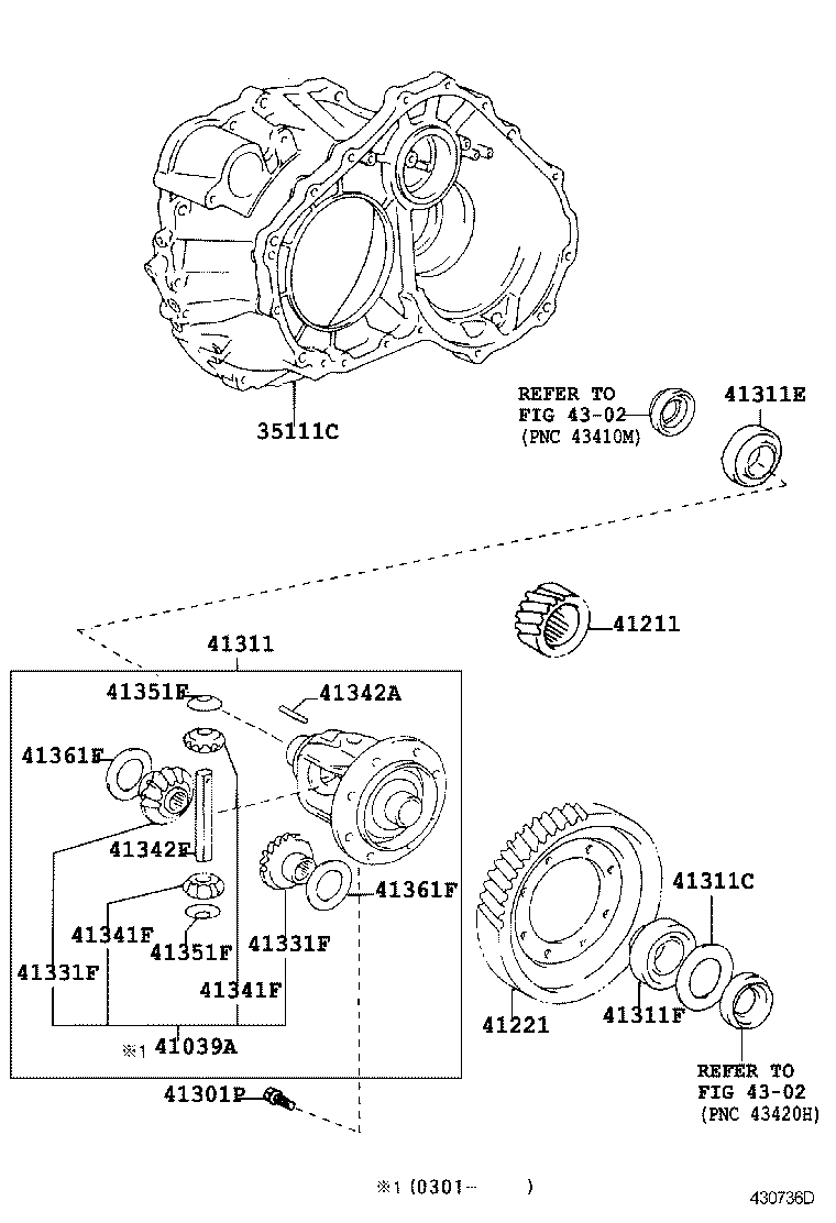  HARRIER |  FRONT AXLE HOUSING DIFFERENTIAL
