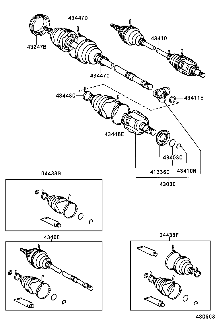  CALDINA |  FRONT DRIVE SHAFT