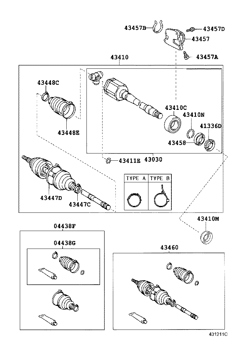  ESTIMA T L |  FRONT DRIVE SHAFT