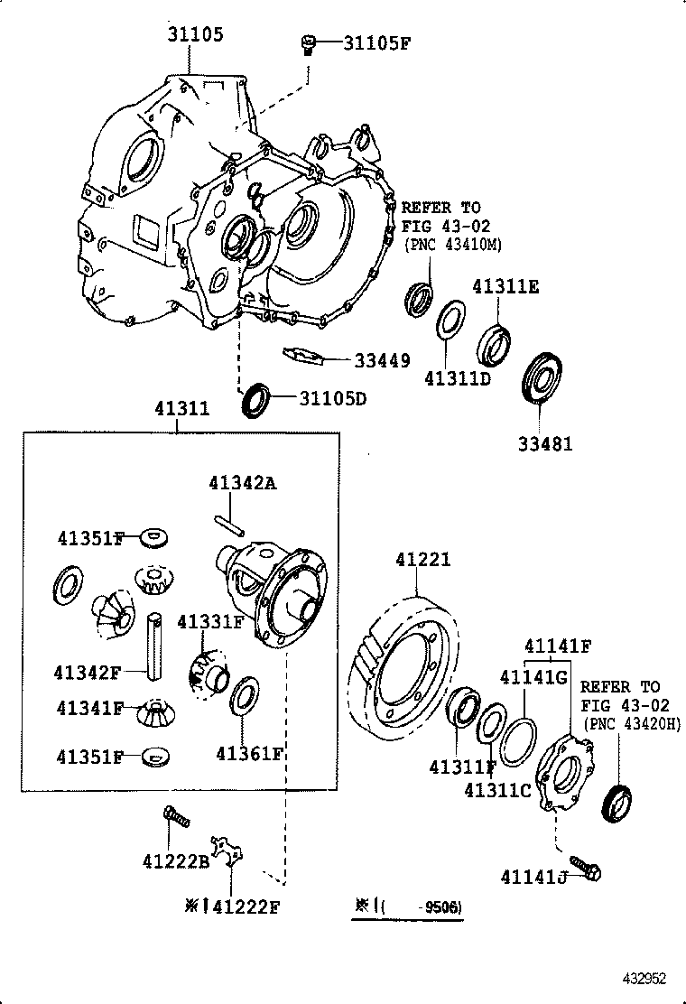  COROLLA |  FRONT AXLE HOUSING DIFFERENTIAL