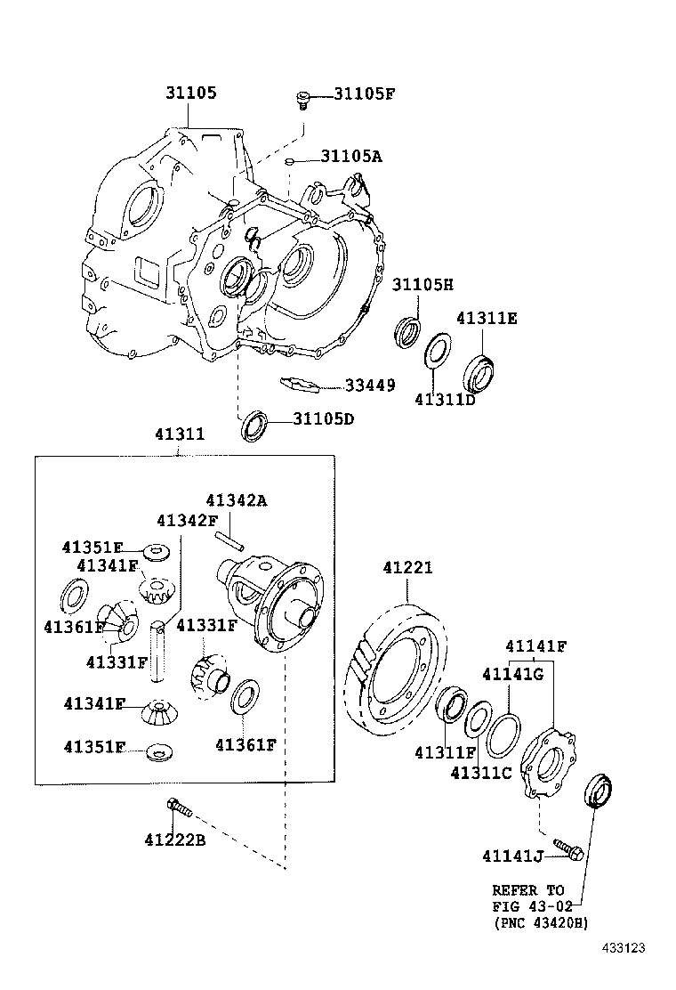  CARINA FF |  FRONT AXLE HOUSING DIFFERENTIAL