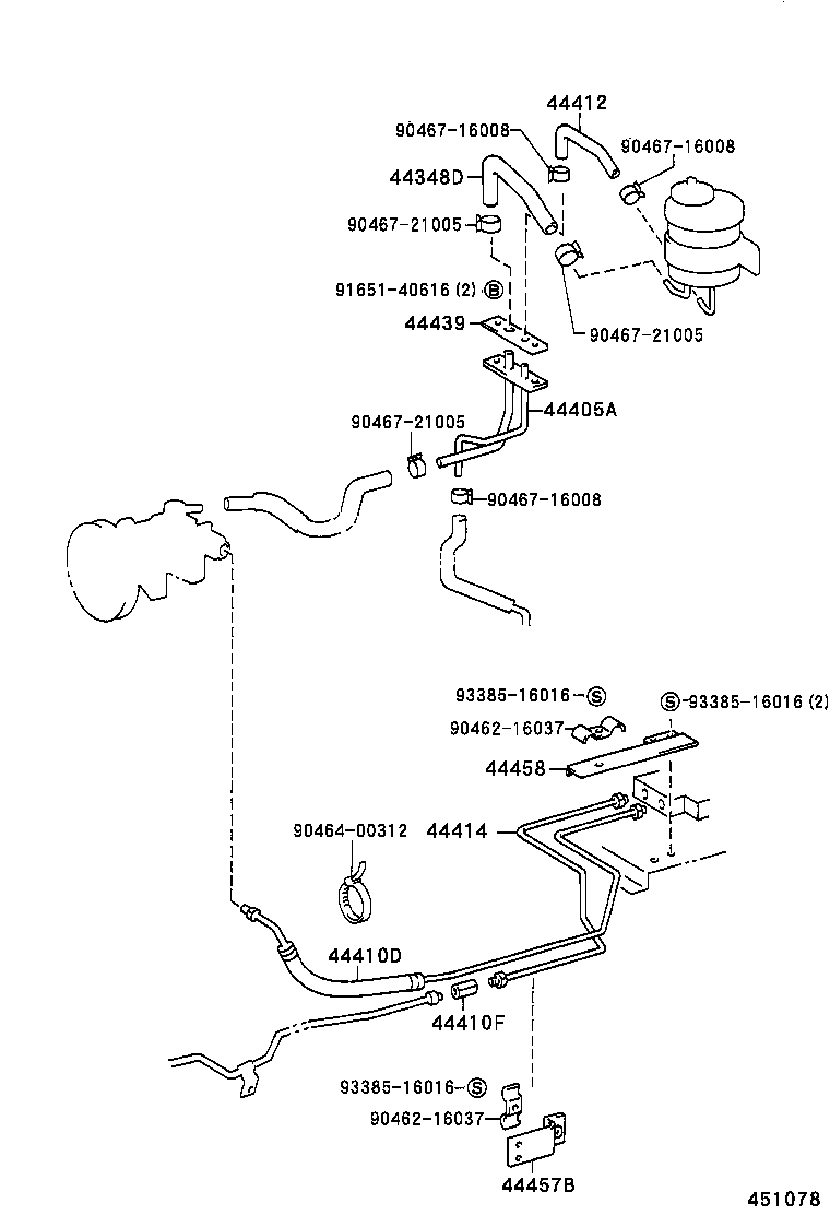  LITE TOWNACE TRUCK |  POWER STEERING TUBE