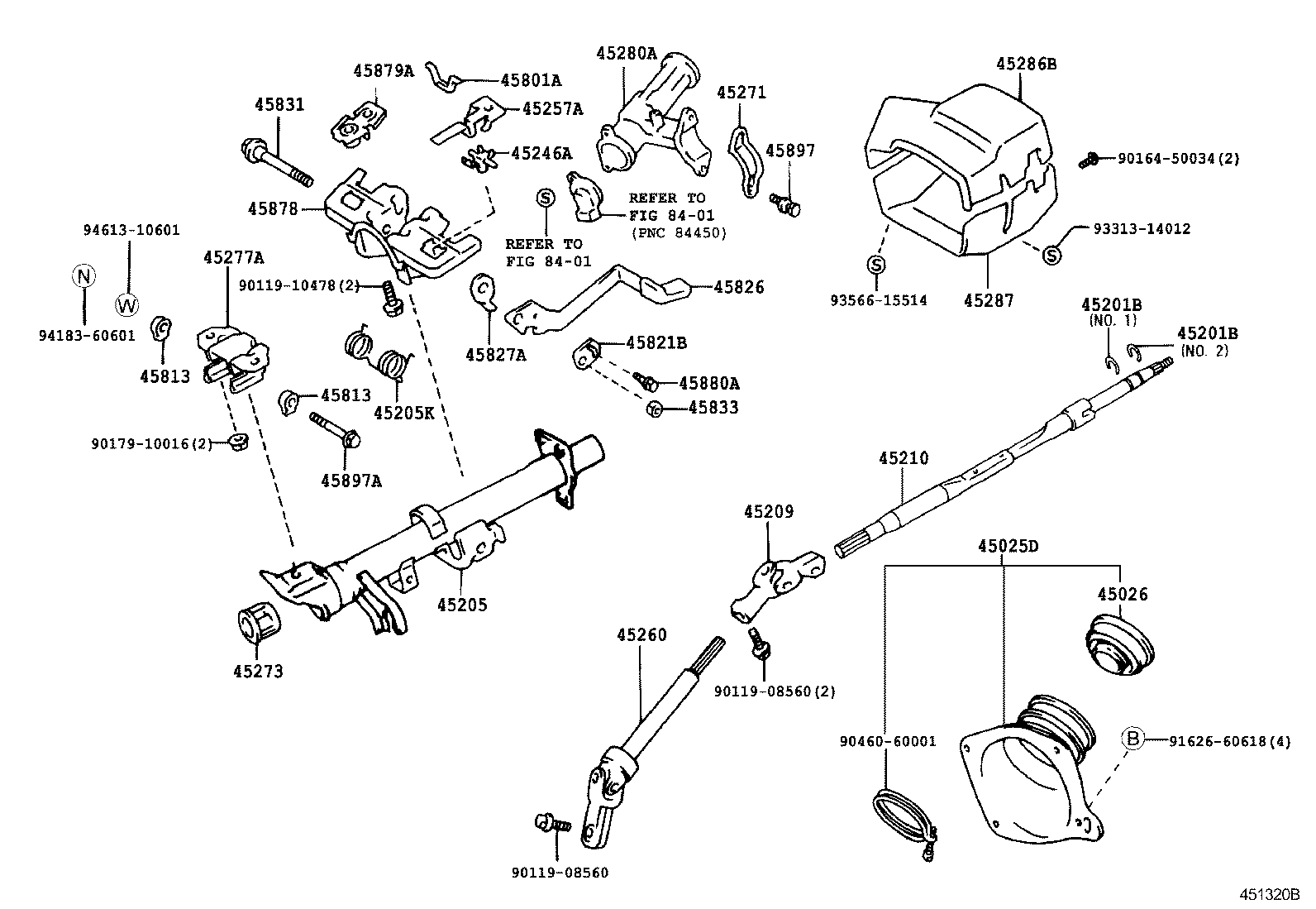  IPSUM |  STEERING COLUMN SHAFT