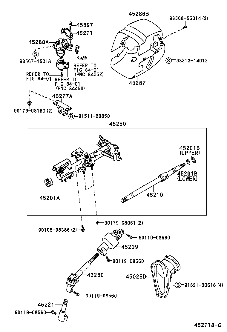  ESTIMA HYBRID |  STEERING COLUMN SHAFT