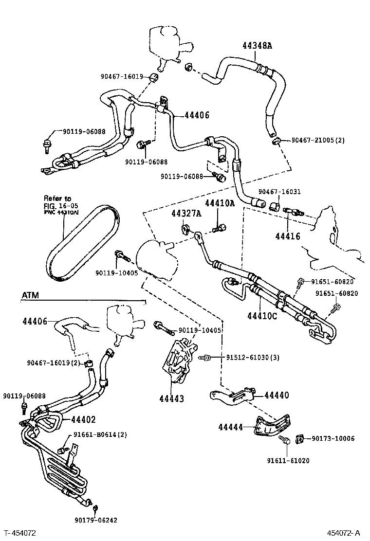  CALDINA |  POWER STEERING TUBE