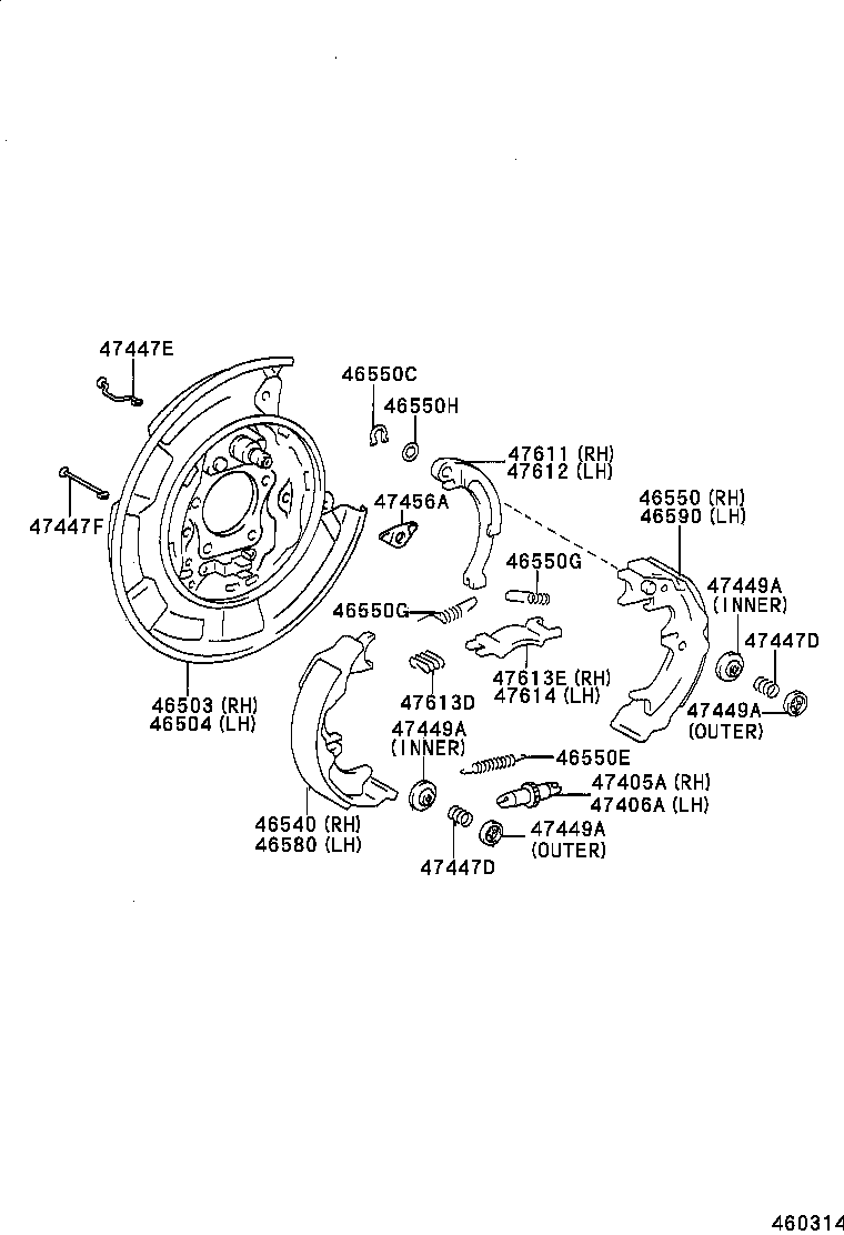  PRONARD |  PARKING BRAKE CABLE