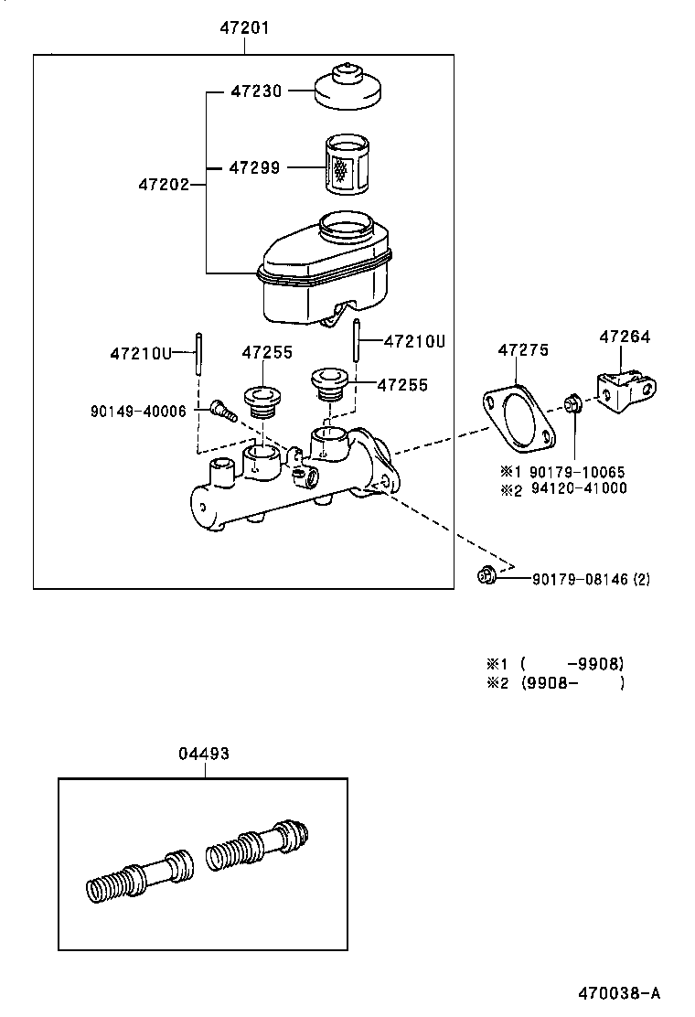  CAMRY GRACIA |  BRAKE MASTER CYLINDER