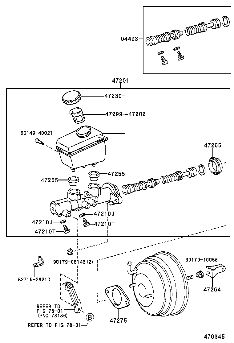  CROWN CROWN MAJESTA |  BRAKE MASTER CYLINDER