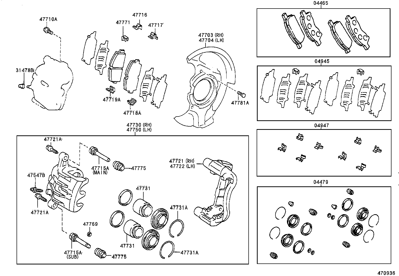  CELICA |  FRONT DISC BRAKE CALIPER DUST COVER