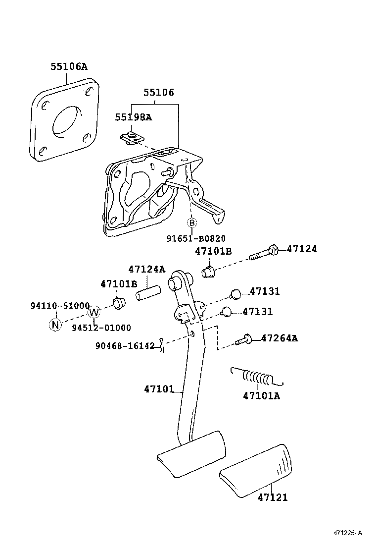  GAIA |  BRAKE PEDAL BRACKET