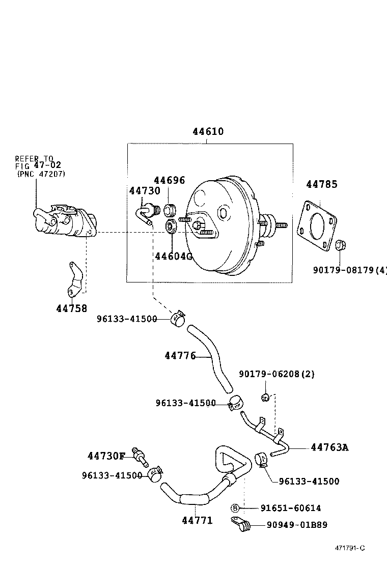  CELICA |  BRAKE BOOSTER VACUUM TUBE