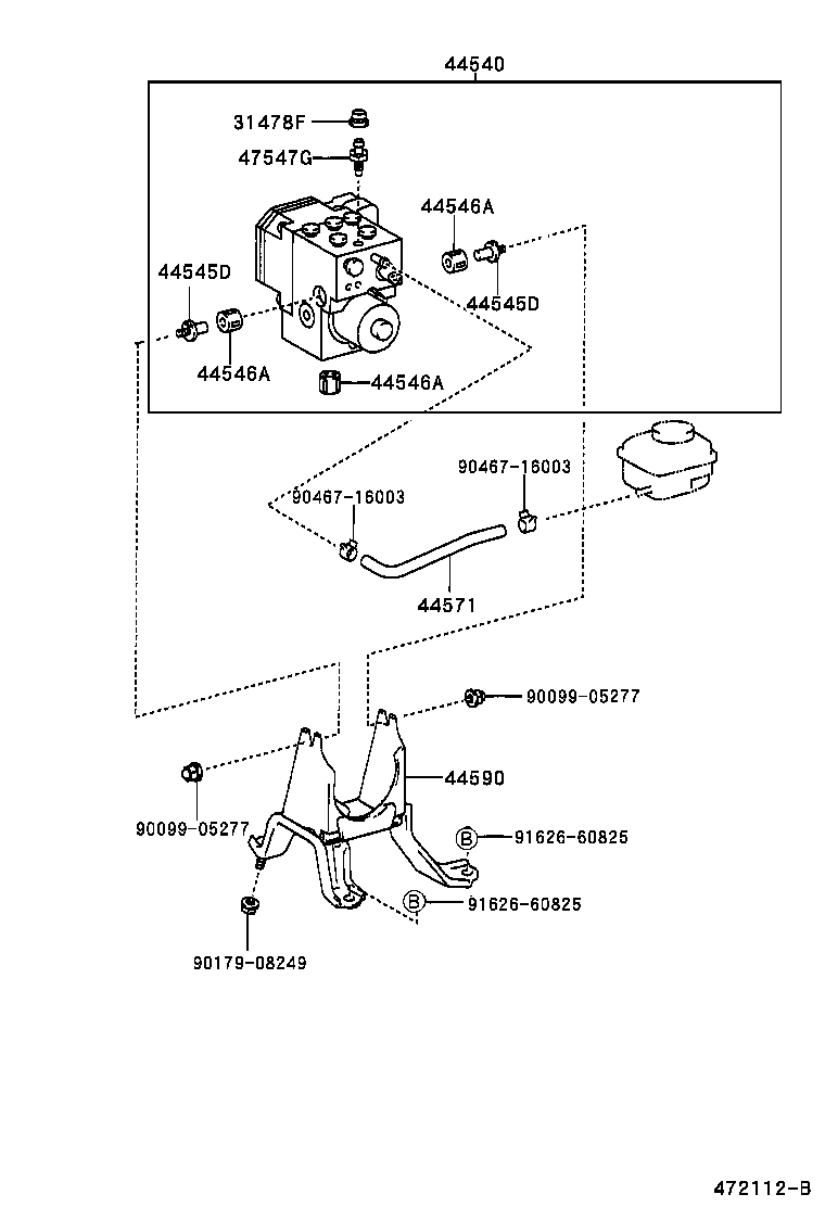  HARRIER |  BRAKE TUBE CLAMP