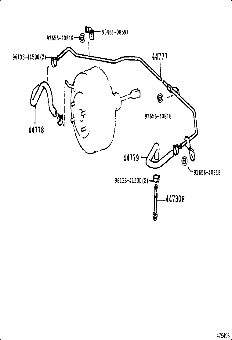  LAND CRUISER S T H T |  BRAKE BOOSTER VACUUM TUBE