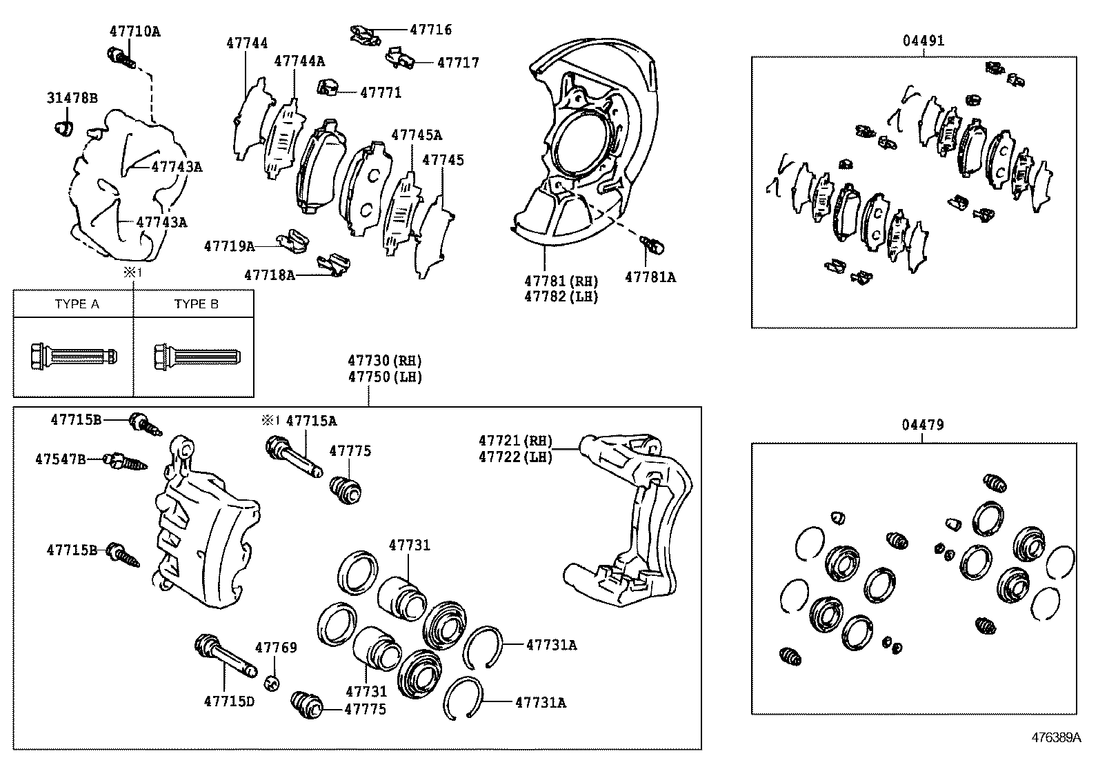  AVALON |  FRONT DISC BRAKE CALIPER DUST COVER