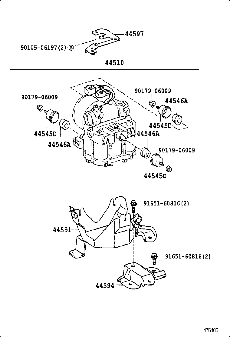  ESTIMA EMINA LUCIDA |  BRAKE TUBE CLAMP