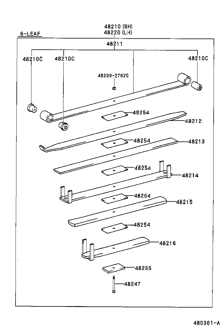  DYNA 200 TOYOACE G25 |  REAR SPRING SHOCK ABSORBER