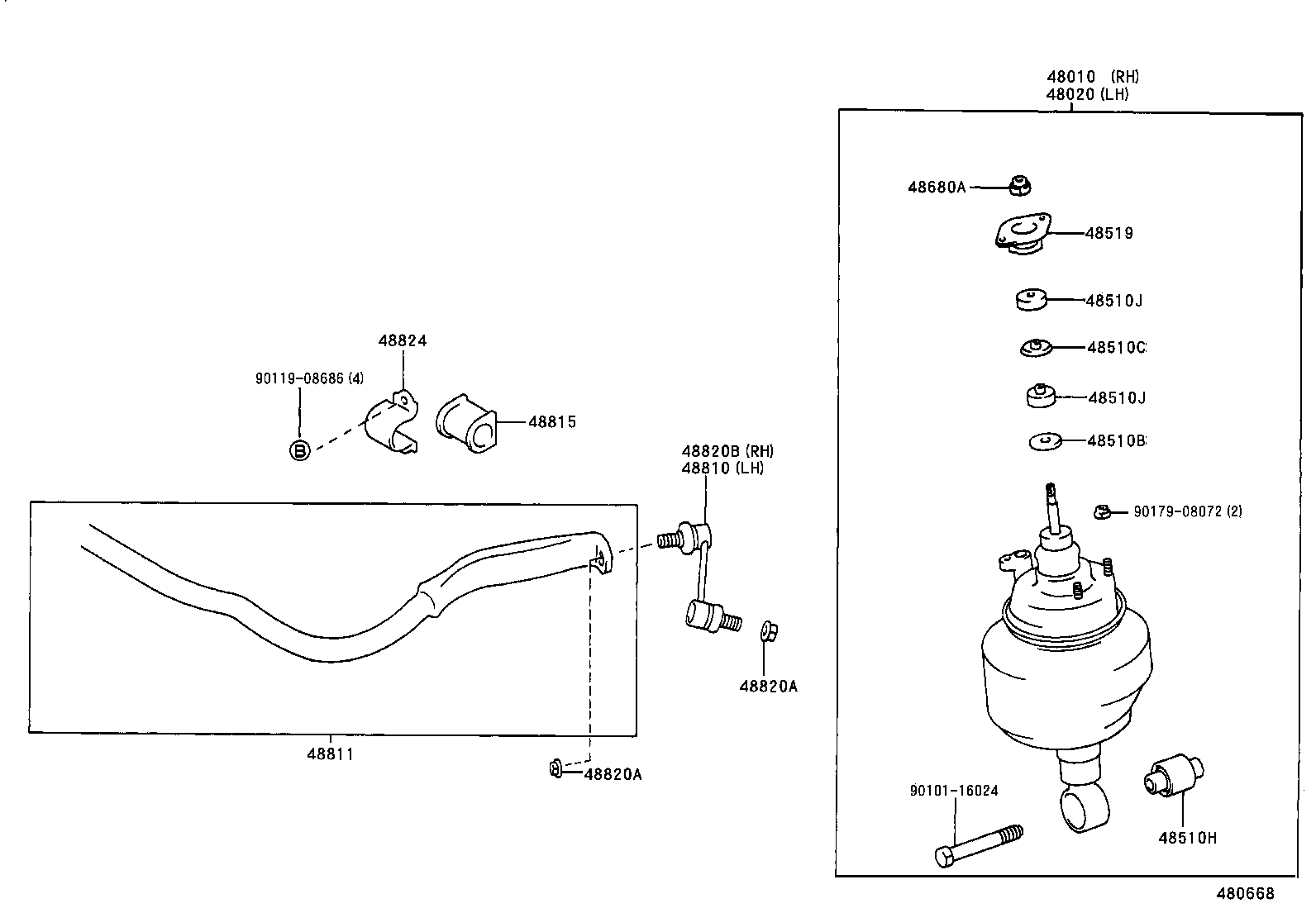  CROWN |  FRONT SPRING SHOCK ABSORBER