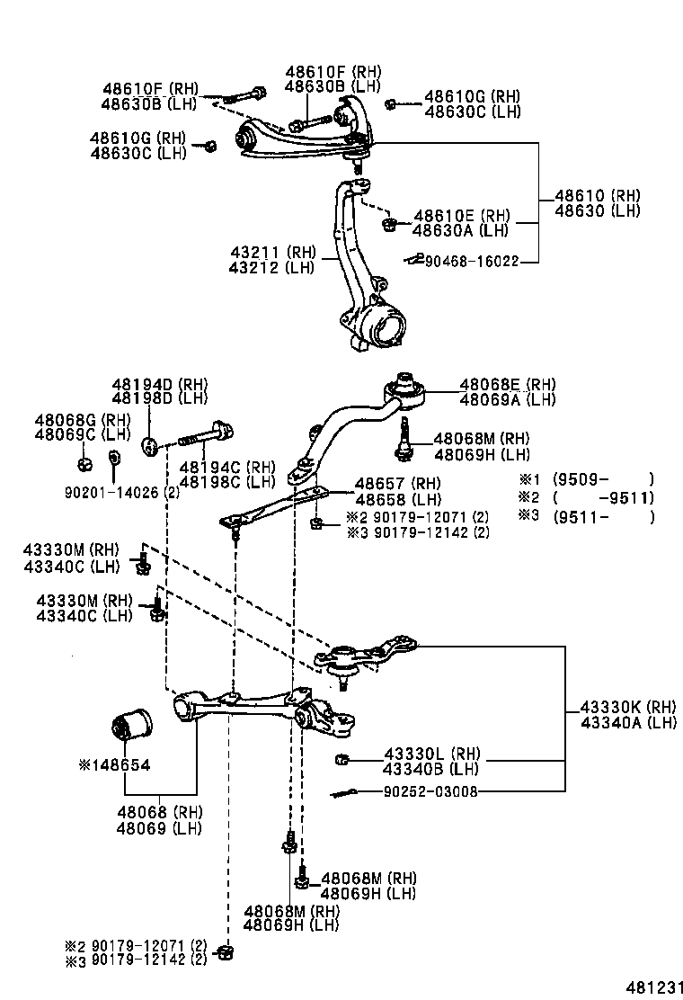  MARK 2 |  FRONT AXLE ARM STEERING KNUCKLE