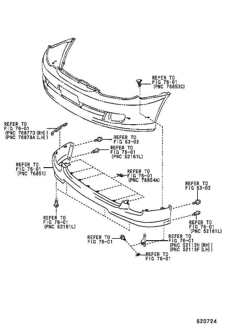  NADIA |  FRONT BUMPER BUMPER STAY