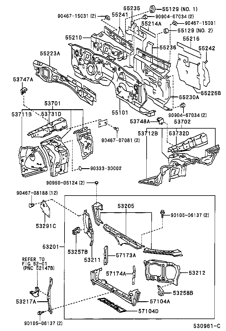  ORIGIN |  FRONT FENDER APRON DASH PANEL