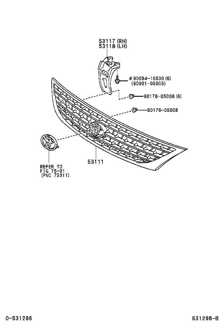  PRONARD |  RADIATOR GRILLE