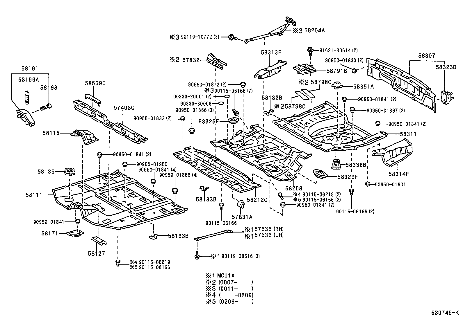  HARRIER |  FLOOR PAN LOWER BACK PANEL