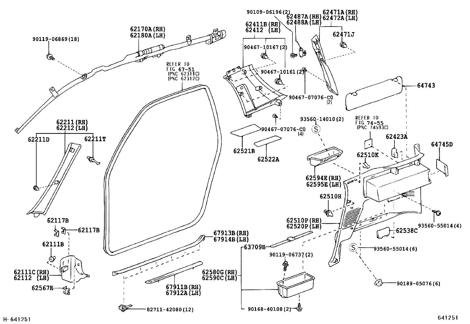  RAV4 J L |  INSIDE TRIM BOARD