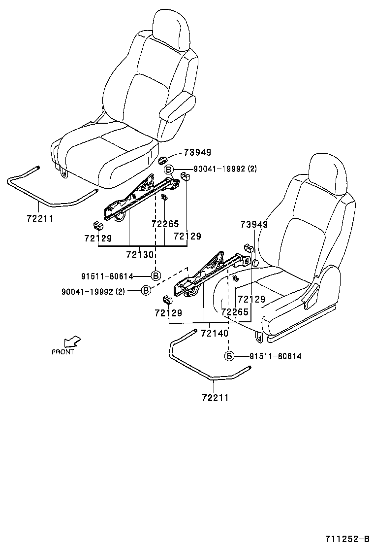  DUET |  FRONT SEAT SEAT TRACK