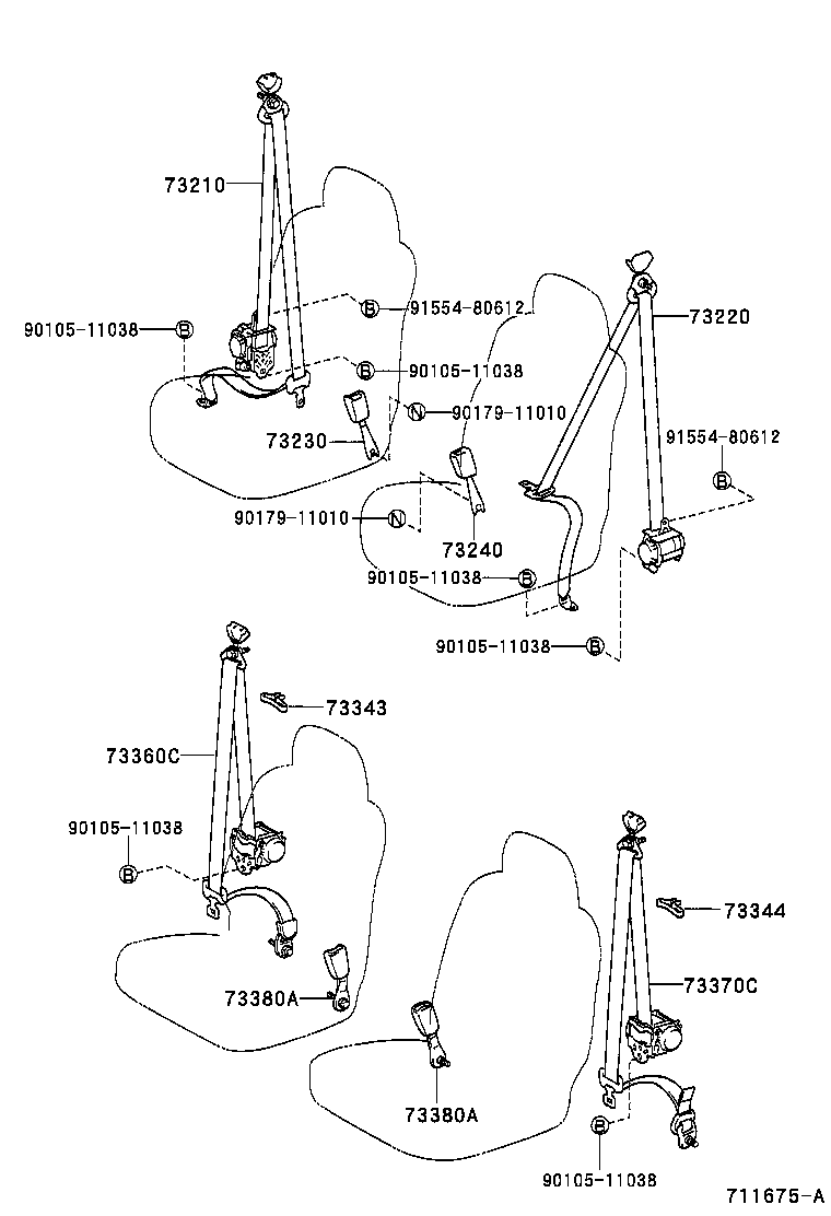  RAV4 J L |  SEAT BELT