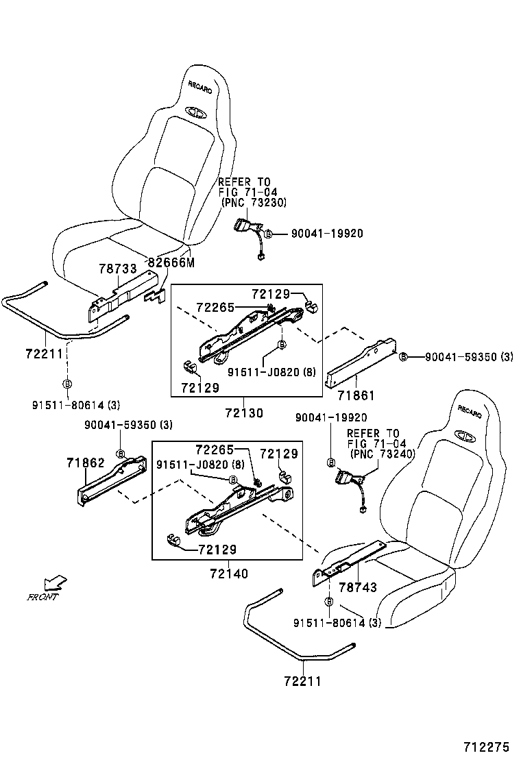  DUET |  FRONT SEAT SEAT TRACK