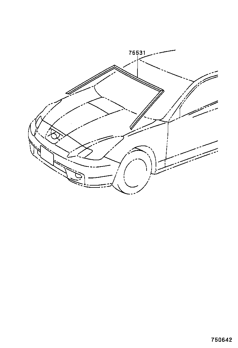  CELICA |  FRONT MOULDING