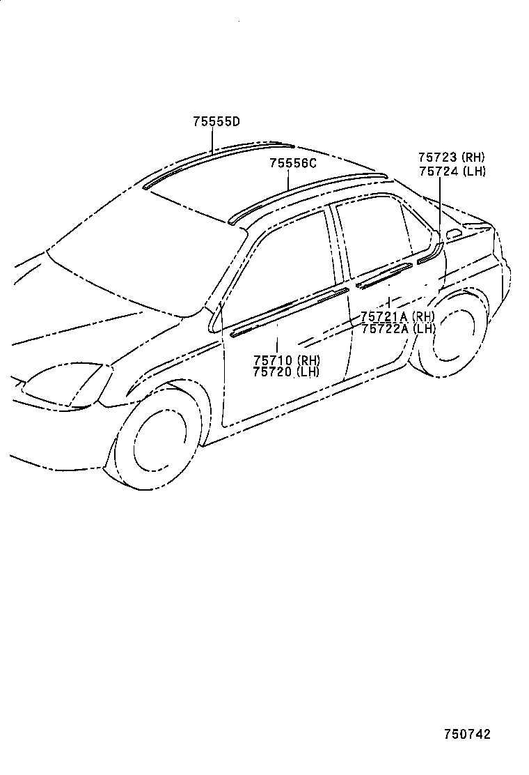  PRIUS |  SIDE MOULDING