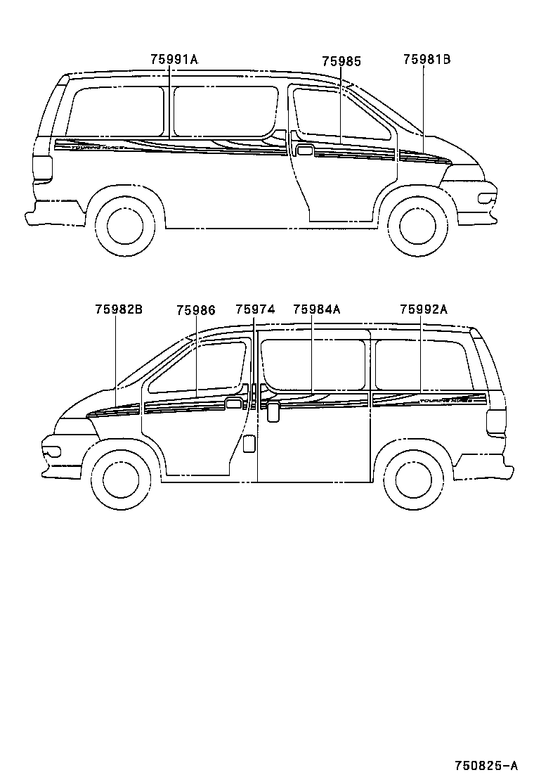  REGIUS TOURING HIACE |  BODY STRIPE