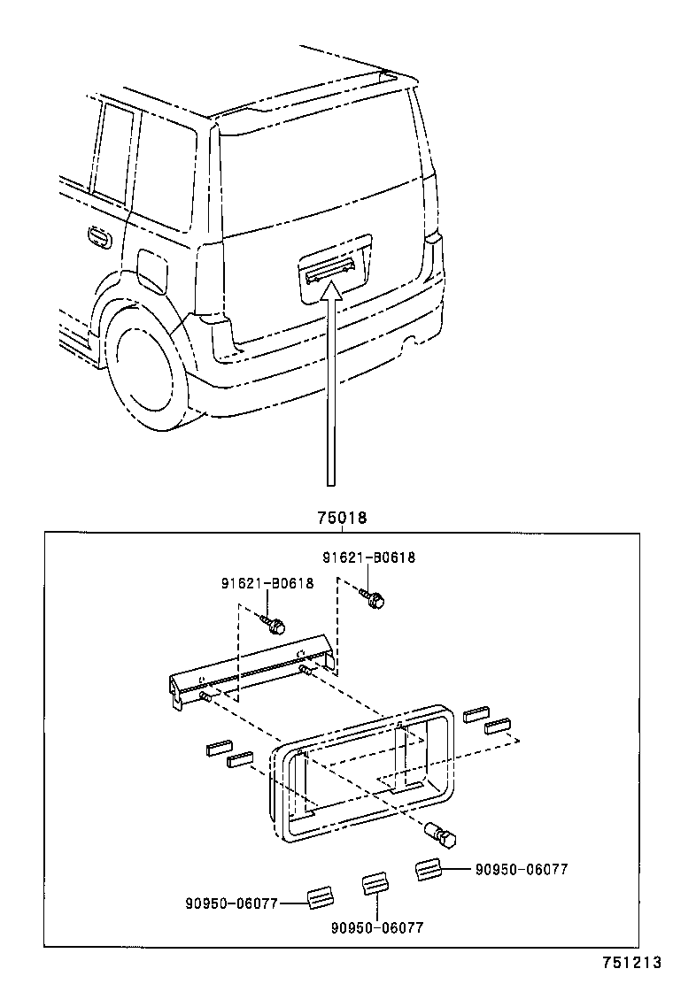  BB OPEN DECK |  REAR MOULDING