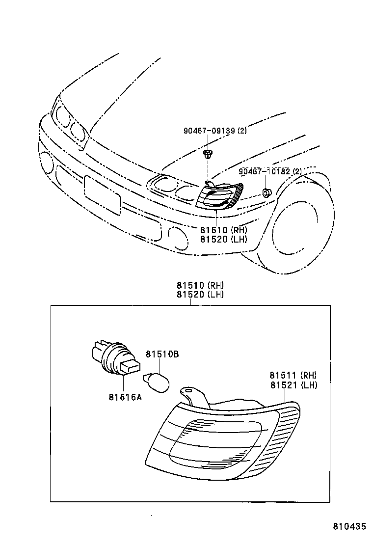  LEVIN TRUENO |  FRONT TURN SIGNAL LAMP