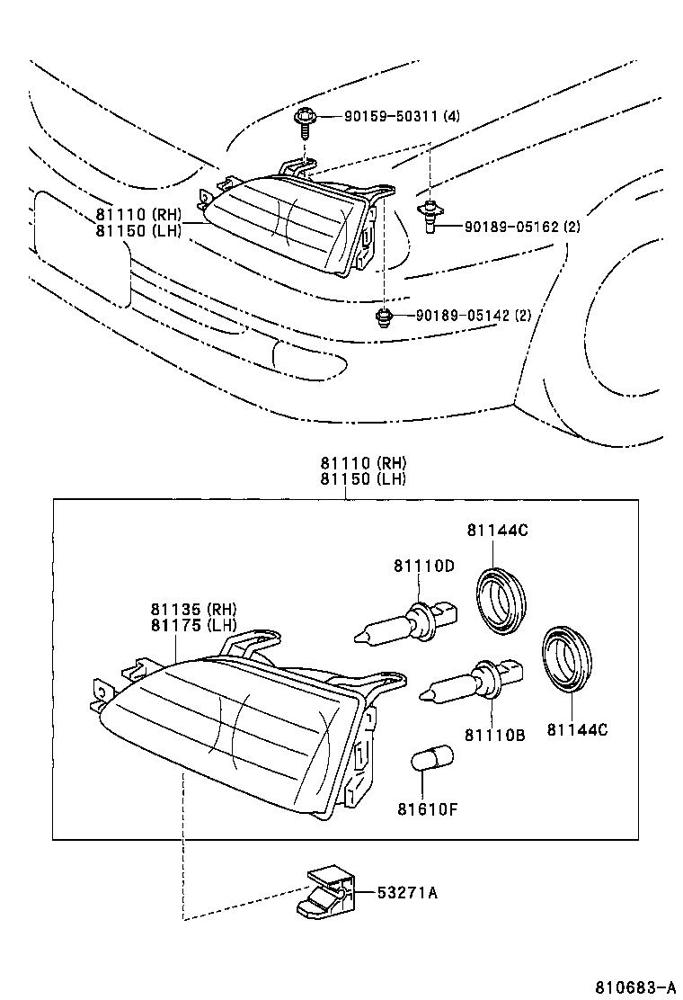  CALDINA |  HEADLAMP