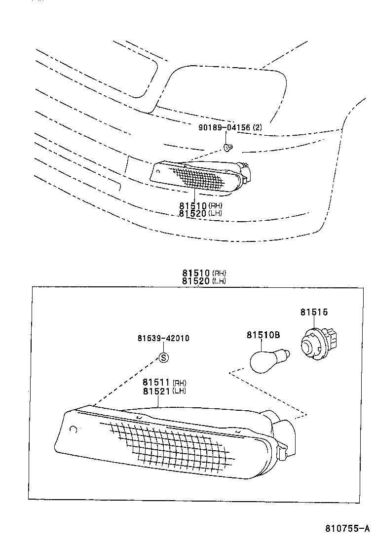  RAV4 |  FRONT TURN SIGNAL LAMP