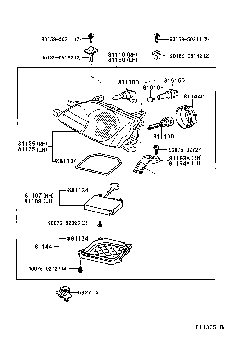  CALDINA |  HEADLAMP