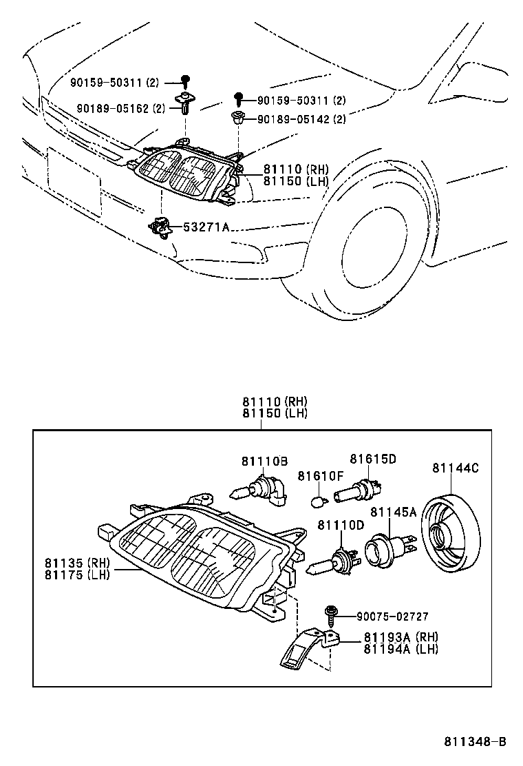  CALDINA |  HEADLAMP