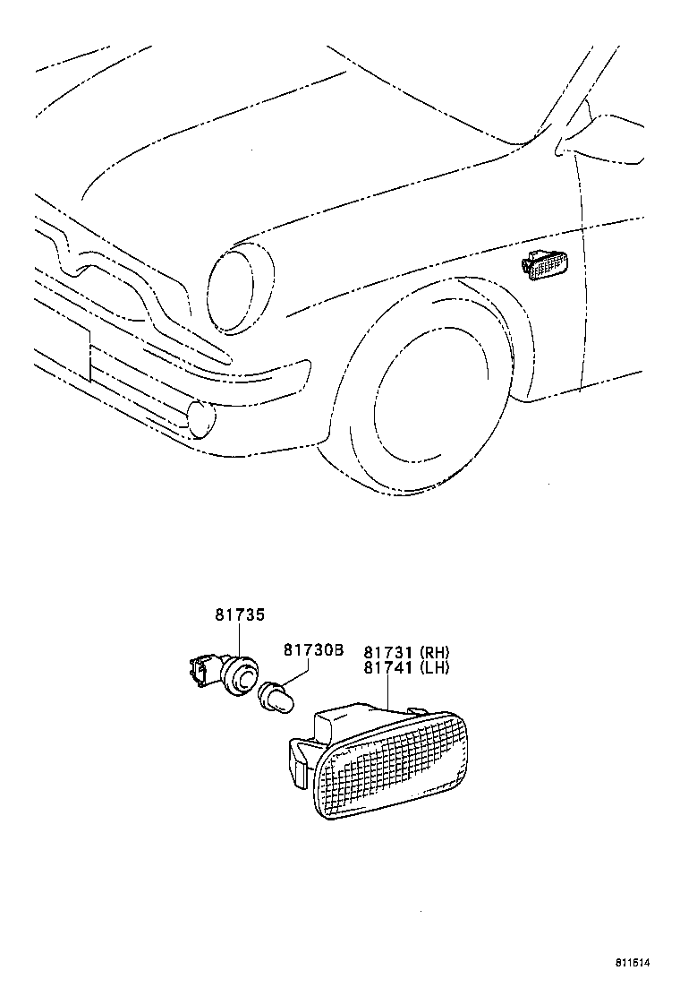  ORIGIN |  SIDE TURN SIGNAL LAMP OUTER MIRROR LAMP