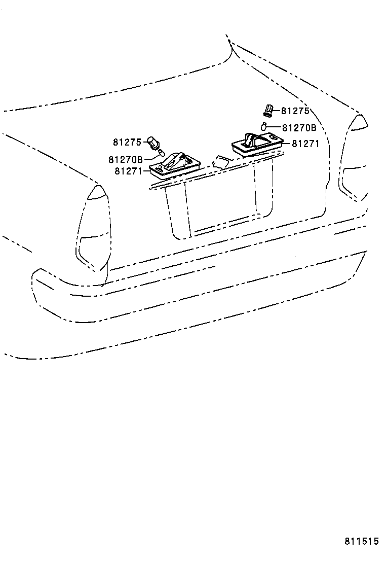  ORIGIN |  REAR LICENSE PLATE LAMP