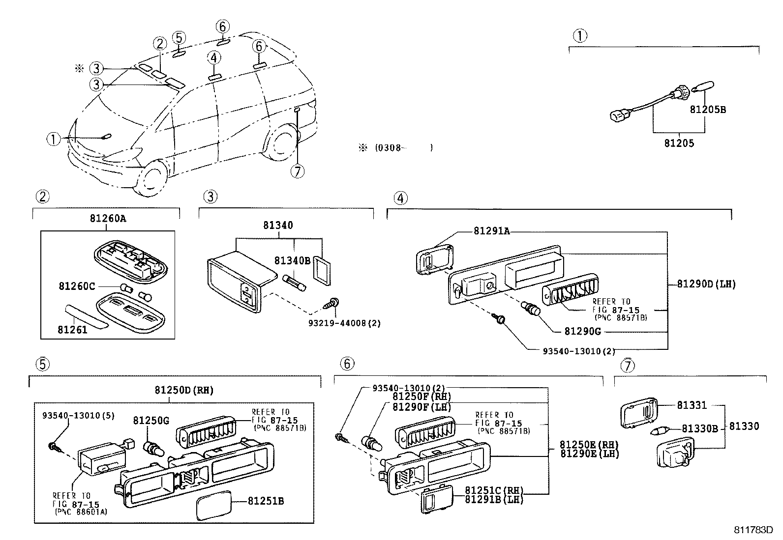  ESTIMA HYBRID |  INTERIOR LAMP