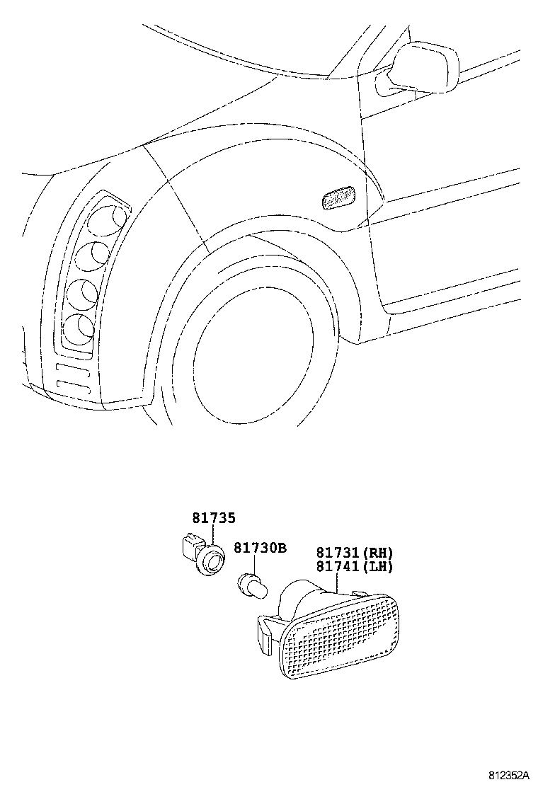  WILL CYPHA |  SIDE TURN SIGNAL LAMP OUTER MIRROR LAMP