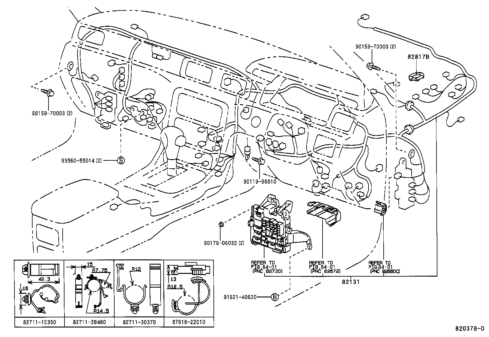  CAMRY GRACIA |  WIRING CLAMP