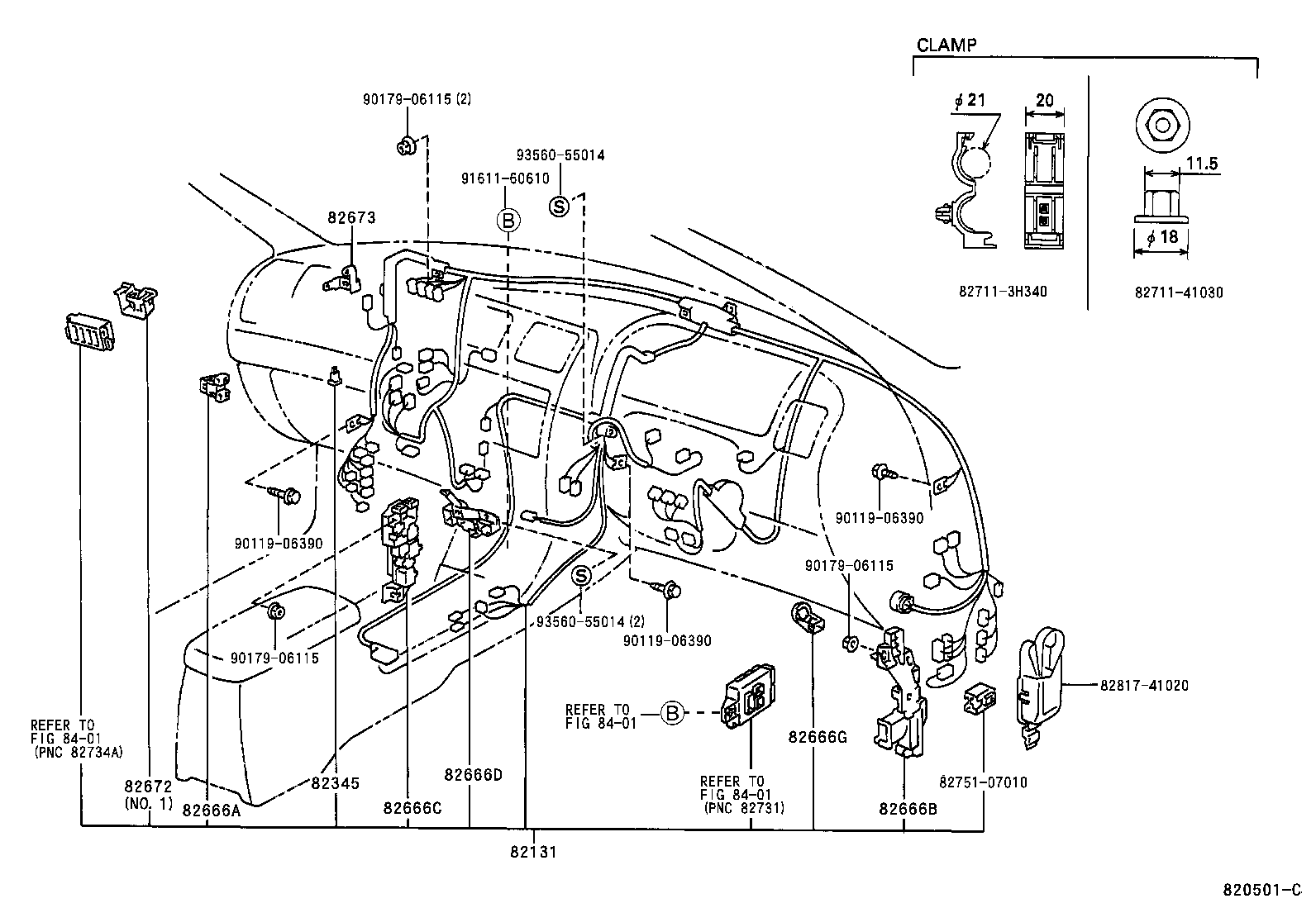  AVALON |  WIRING CLAMP