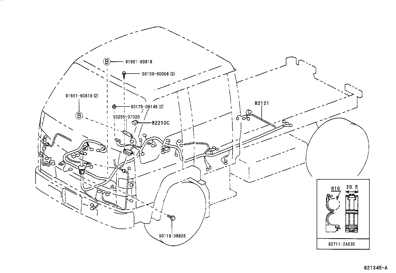  DYNA 200 TOYOACE G25 |  WIRING CLAMP